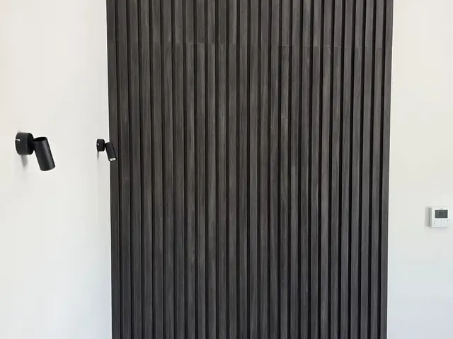 Slat wood wall panel installation