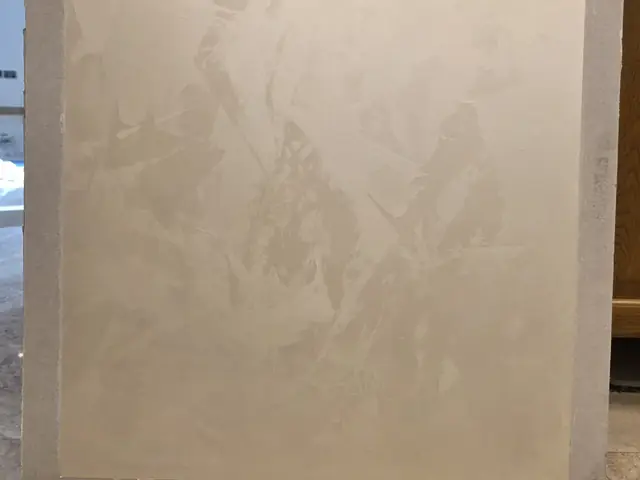 Golden Sand microcement finish sample panel