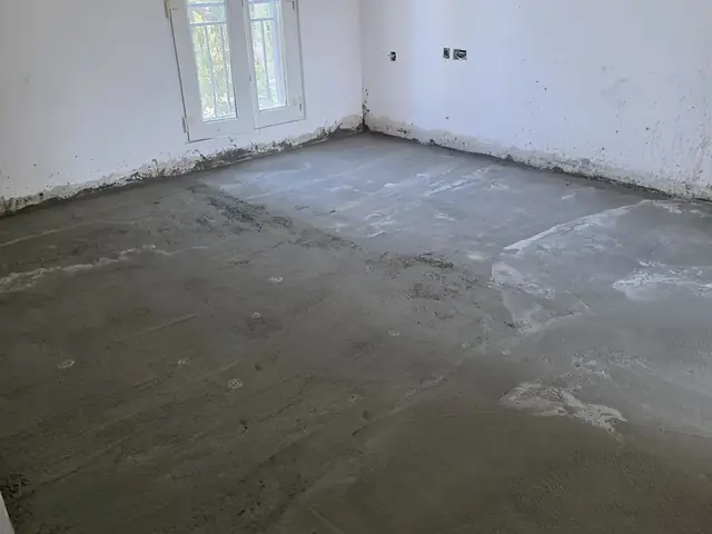 Floor screeding before tile and flooring installation