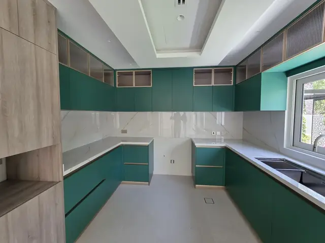 Arched ceiling structure under construction