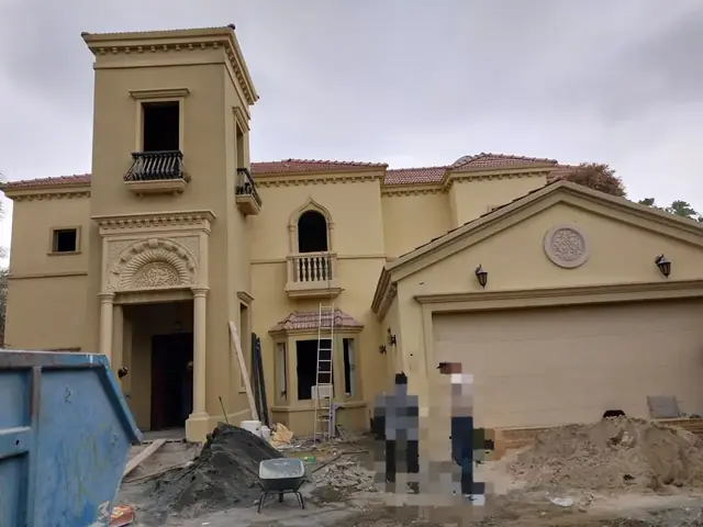 Completed Mediterranean-style villa exterior renovation