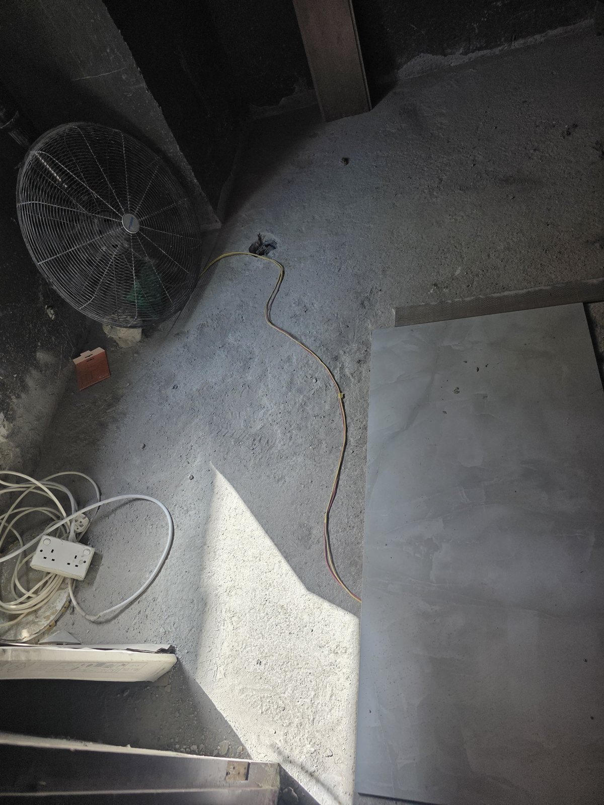 Room preparation with electrical rough-in